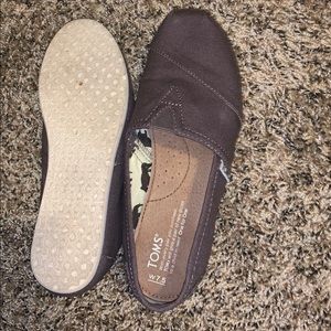 Dark gray classic Alpargata Toms